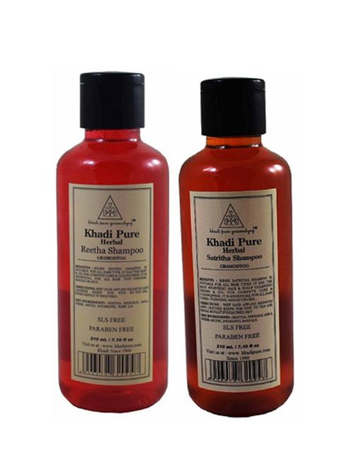 shikakai herbal shampoo paraben free set of 2 - 18600061 - Very Small Image - 1
