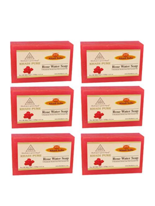 herbal rose water soap - pack of 6 (750g) - 18600726 - Very Small Image - 1