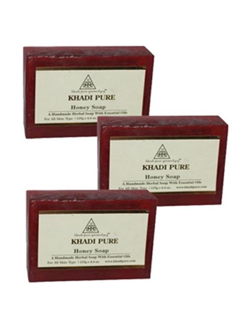 herbal honey soap - pack of 3 (375g) - 18600812 - Very Small Image - 1