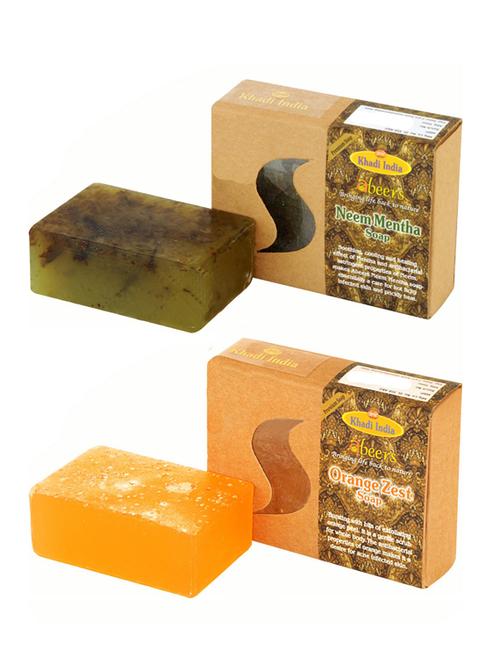 neem mentha & orange zest premium soap (pack of 2) - 18601094 - Very Small Image - 1