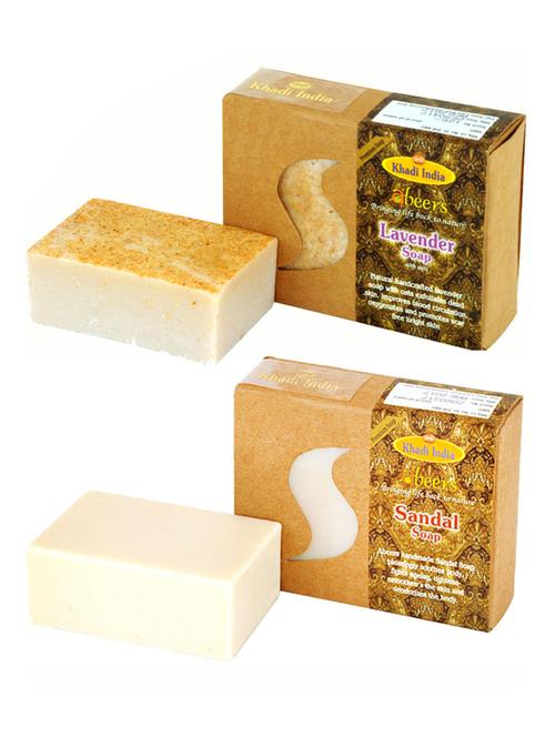 lavender & sandal premium soap (pack of 2) - 18601101 - Very Small Image - 1