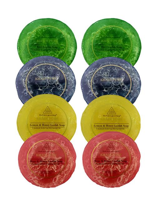 herbal loofah soaps (combo of 8 pcs) - 18601149 - Very Small Image - 1