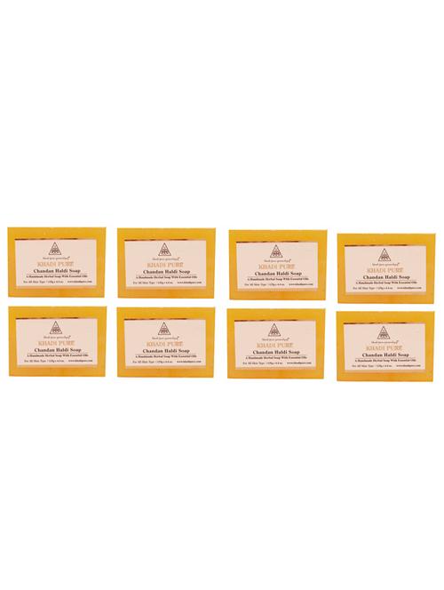 natural handmade pure chandan haldi soap with essential oil 125g - 18601176 - Very Small Image - 1