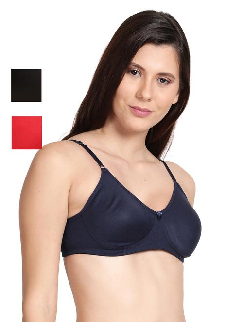 pack of 3 solid regular t-shirt bra - 18601594 - Very Small Image - 1