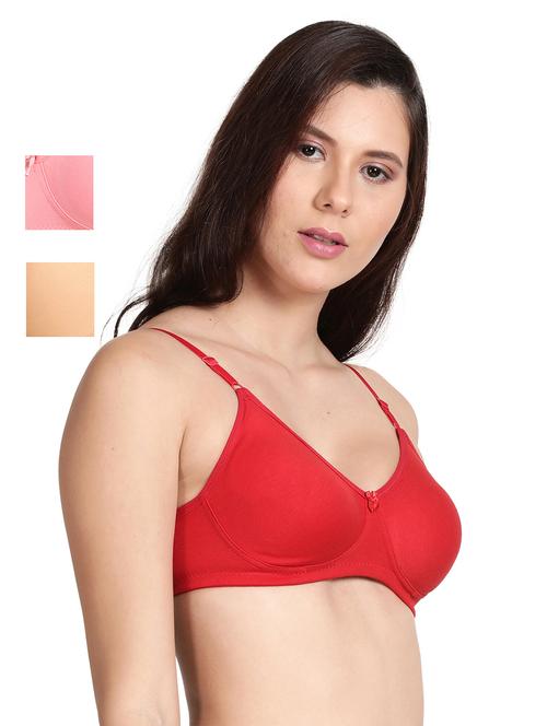 pack of 3 solid regular t-shirt bra - 18601601 - Very Small Image - 1