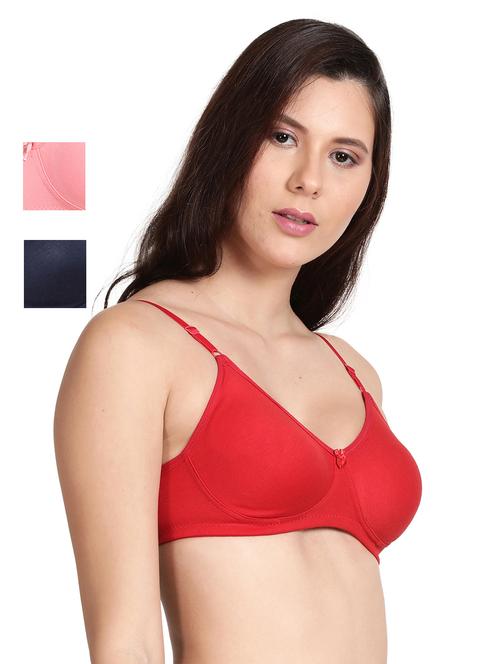pack of 3 solid regular t-shirt bra - 18601615 - Very Small Image - 1