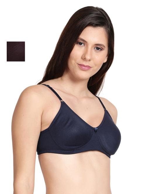 pack of 2 solid regular t-shirt bra - 18601637 - Very Small Image - 1