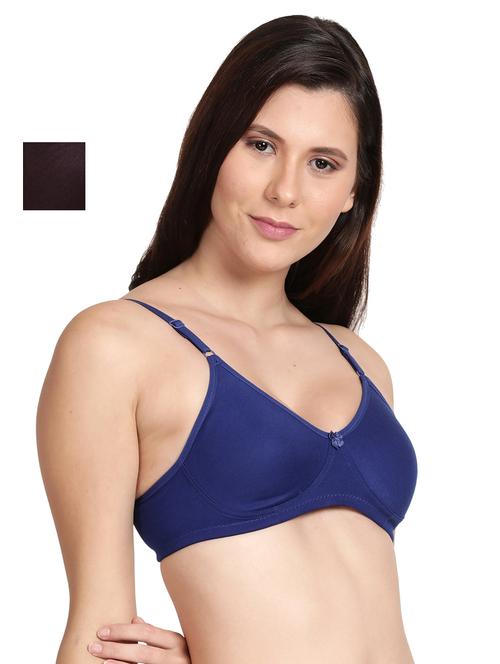 pack of 2 solid regular t-shirt bra - 18601638 - Very Small Image - 1