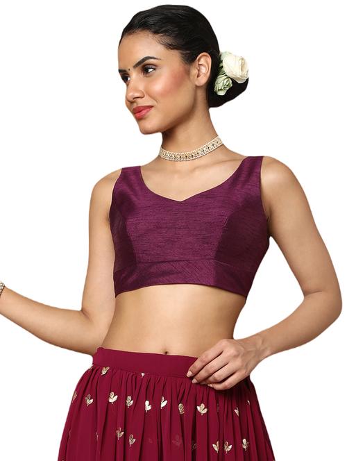 purple silk regular blouse - 18601803 - Very Small Image - 1