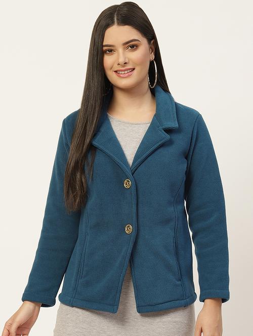 lapel neck solid single breasted blazer - 18602056 - Very Small Image - 1