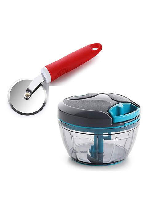 combo of quick chopper & pizza cutter - 18602142 - Very Small Image - 1