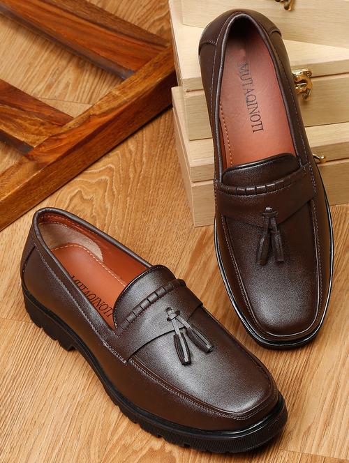 mens brown slip on slip on - 18603223 - Very Small Image - 1