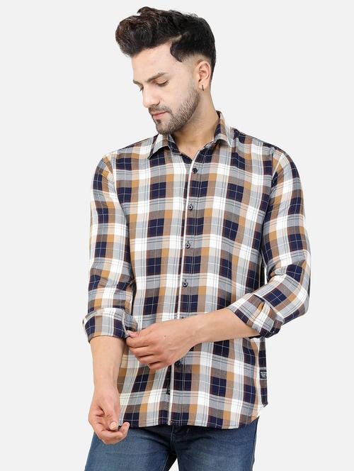 multi colored checkered casual shirt - 18605544 - Very Small Image - 1
