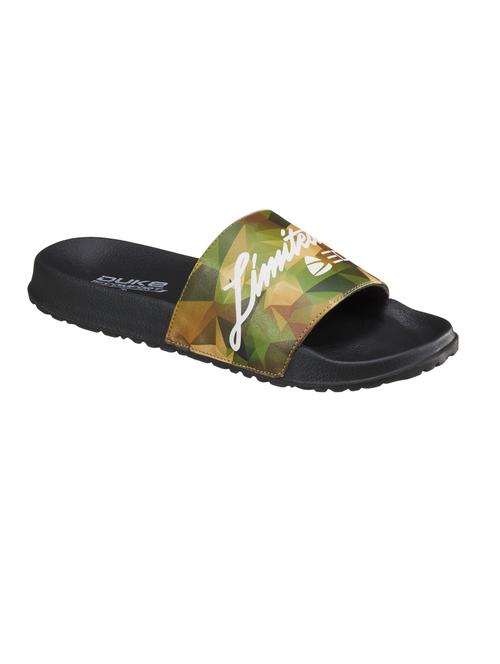mens printed slip on slipper - 18606285 - Very Small Image - 1