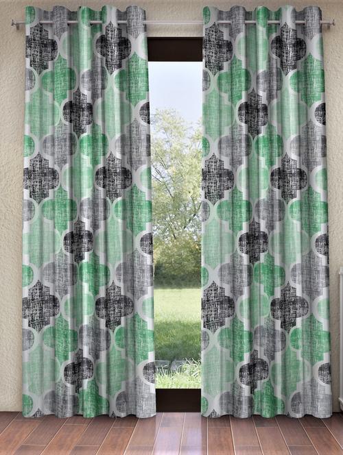 geometric motif printed curtains - 18606869 - Very Small Image - 1