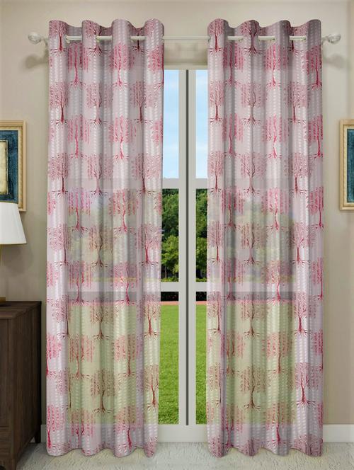 floral motif printed curtains - 18606871 - Very Small Image - 1