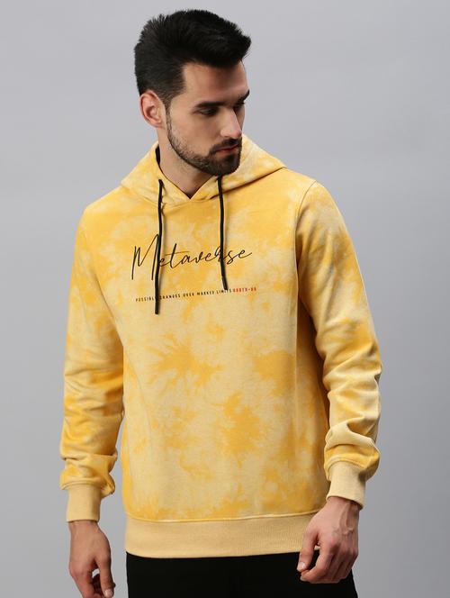 hooded chest print sweatshirt - 18606981 - Very Small Image - 1