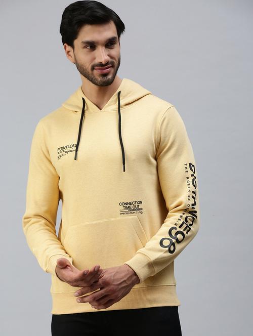 hooded chest print sweatshirt - 18606987 - Very Small Image - 1