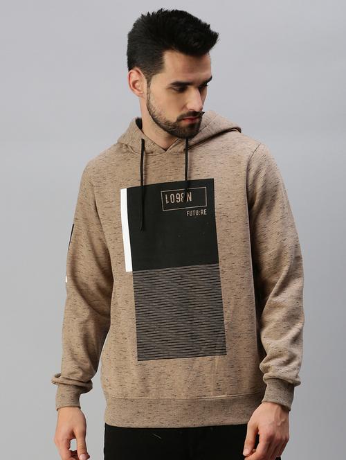 hooded front print sweatshirt - 18607004 - Very Small Image - 1