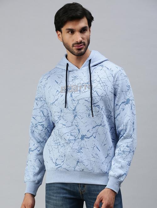 hooded chest print sweatshirt - 18607026 - Very Small Image - 1