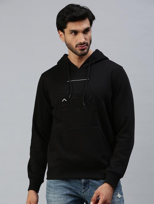 hooded chest print sweatshirt - 18607043 - Very Small Image - 1