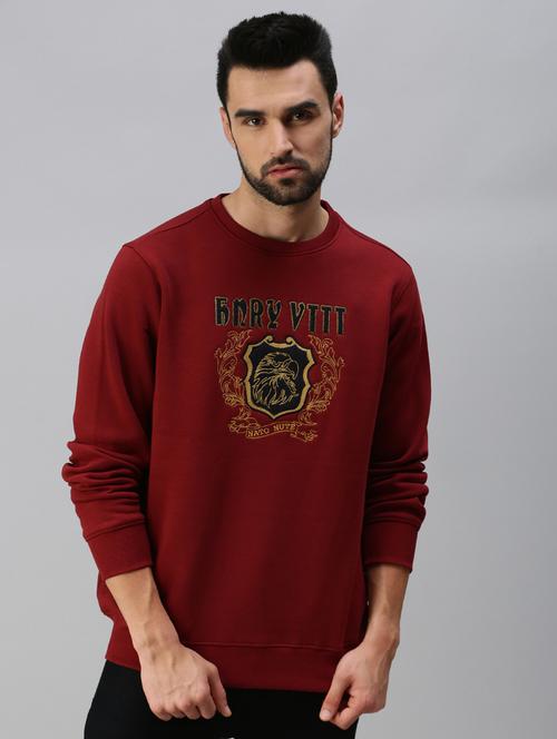 crew neck chest printed sweatshirt - 18607057 - Very Small Image - 1