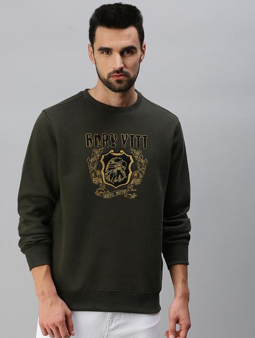 crew neck chest printed sweatshirt - 18607059 - Very Small Image - 1