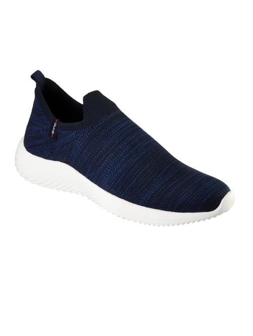 navy fabric slip on sports shoes - 18607180 - Very Small Image - 1
