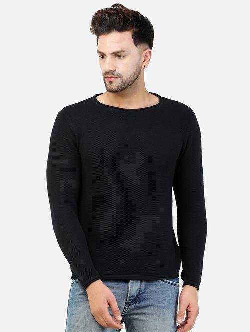 round neck solid sweatshirt - 18608161 - Very Small Image - 1
