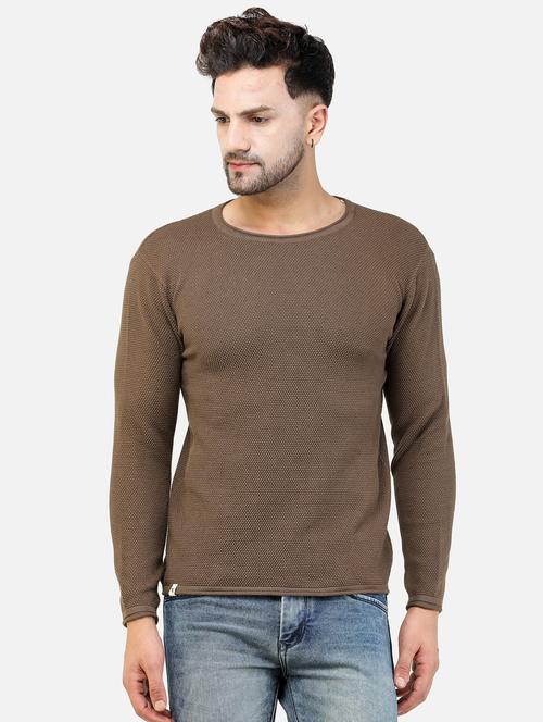 round neck solid sweatshirt - 18608165 - Very Small Image - 1