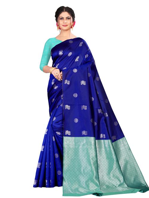 women's banarasi saree - 18612800 - Very Small Image - 1