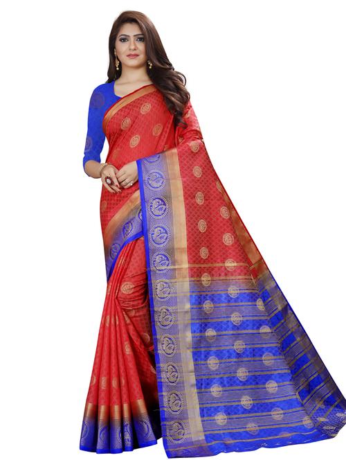 self design banarasi saree - 18613080 - Very Small Image - 1
