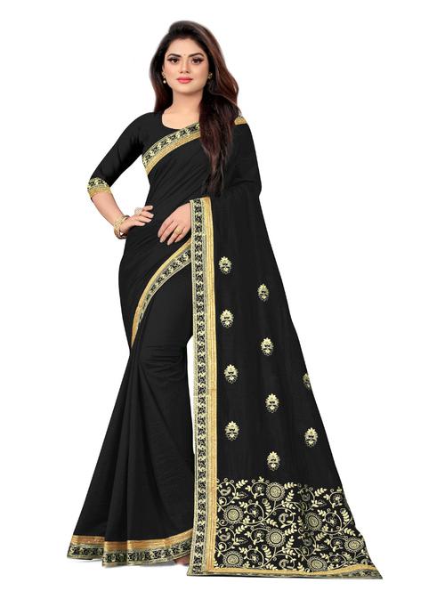embroidered saree with blouse piece - 18613784 - Very Small Image - 1