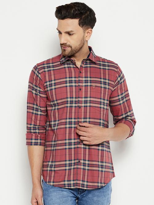 red checkered casual shirt - 18614479 - Very Small Image - 1