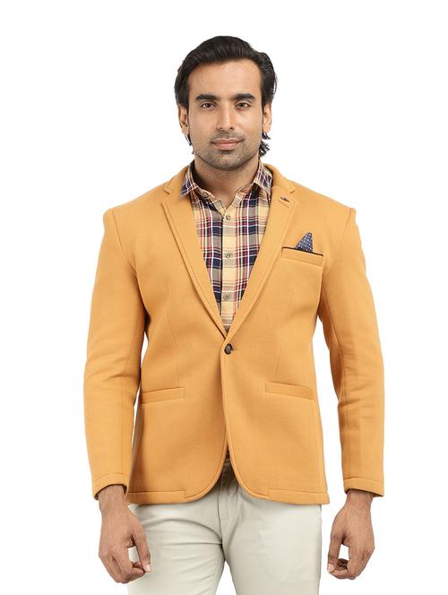 single breasted solid casual blazer - 18615062 - Very Small Image - 1