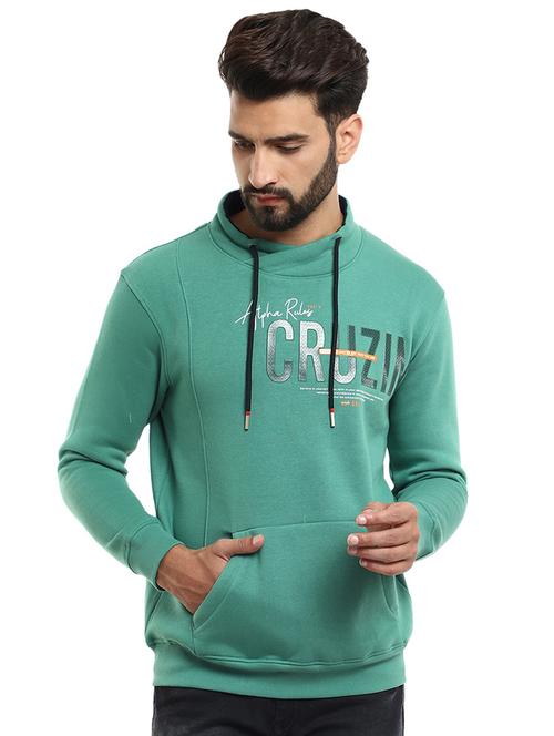 mens chest print sweatshirt - 18615077 - Very Small Image - 1