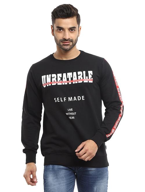 mens front print sweatshirt - 18615128 - Very Small Image - 1