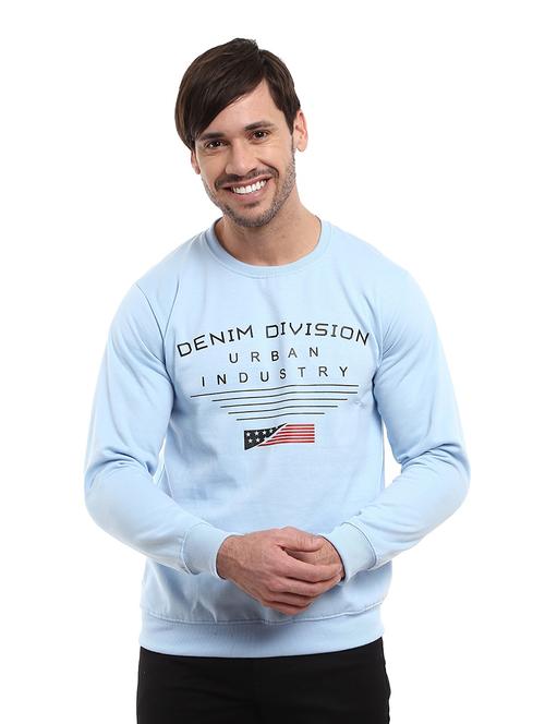 mens front print sweatshirt - 18615146 - Very Small Image - 1