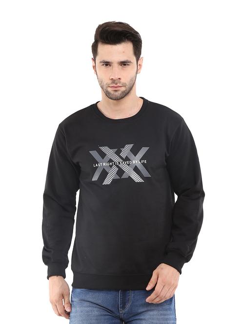 mens chest print sweatshirt - 18615176 - Very Small Image - 1