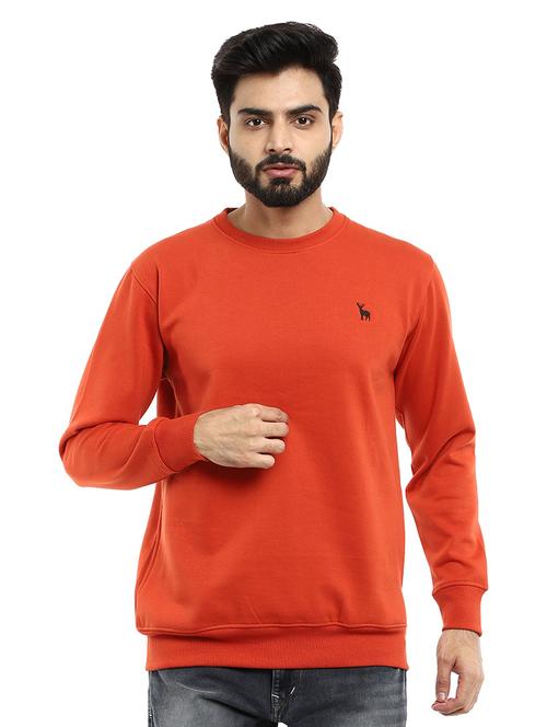 orange solid sweatshirt - 18615182 - Very Small Image - 1