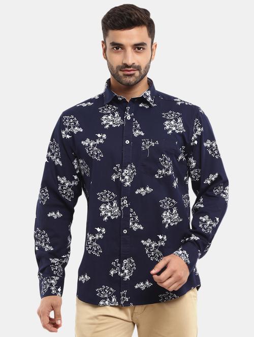 mens florals casual shirt - 18615303 - Very Small Image - 1