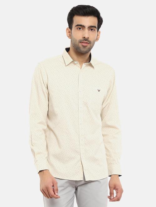 mens micro print casual shirt - 18615353 - Very Small Image - 1