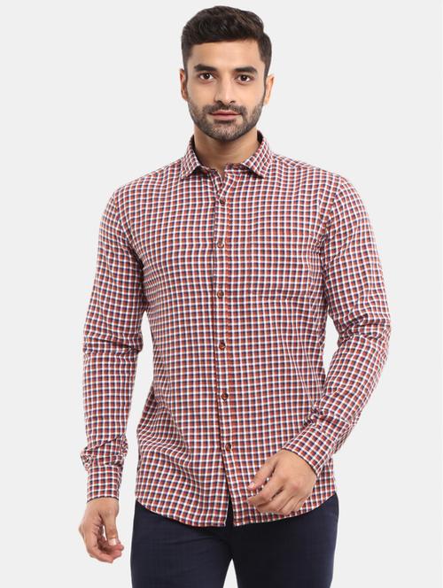 mens checks casual shirt - 18615370 - Very Small Image - 1