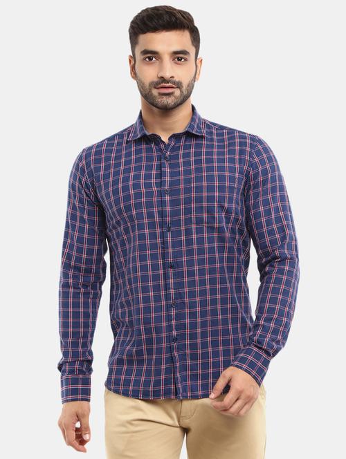 mens checks casual shirt - 18615392 - Very Small Image - 1