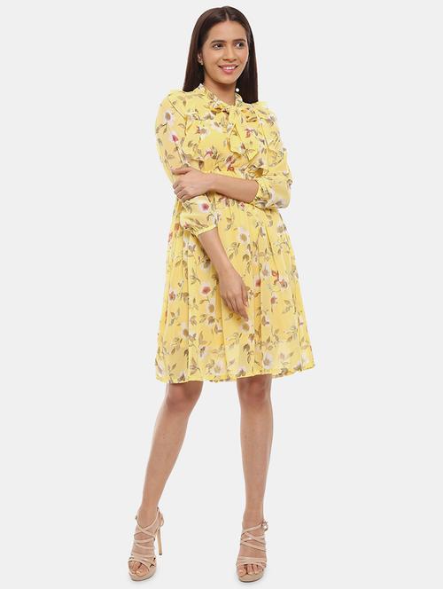 women's fit & flare floral dress - 18615447 - Very Small Image - 1