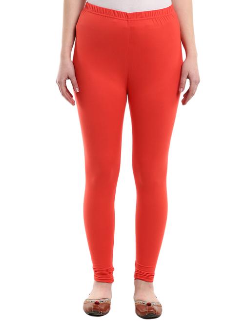 red solid churidar leggings - 18615756 - Very Small Image - 1