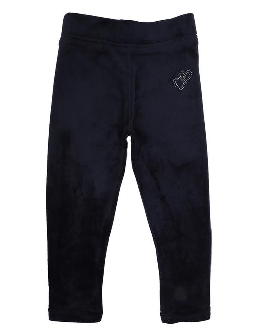 girls navy blue solid legging - 18615808 - Very Small Image - 1