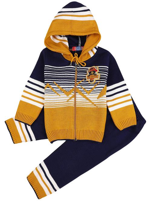 boys color block sweater and pajama set - 18615861 - Very Small Image - 1