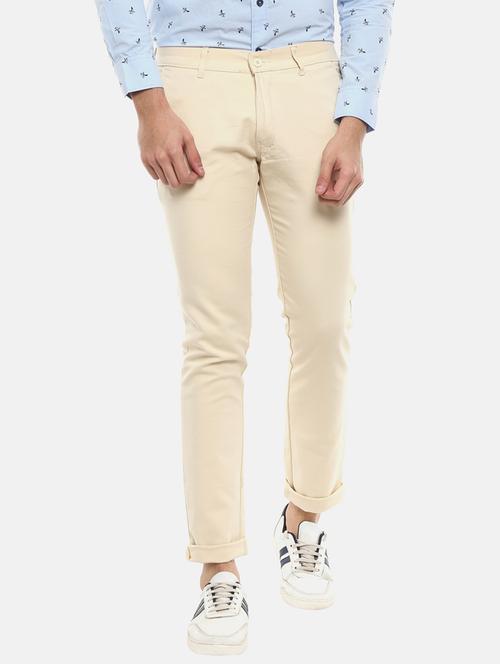solid flat front casual trouser - 18615972 - Very Small Image - 1