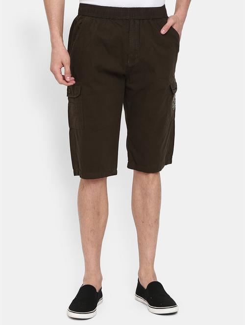 men mid-rise placement printed regular shorts - 18616161 - Very Small Image - 1